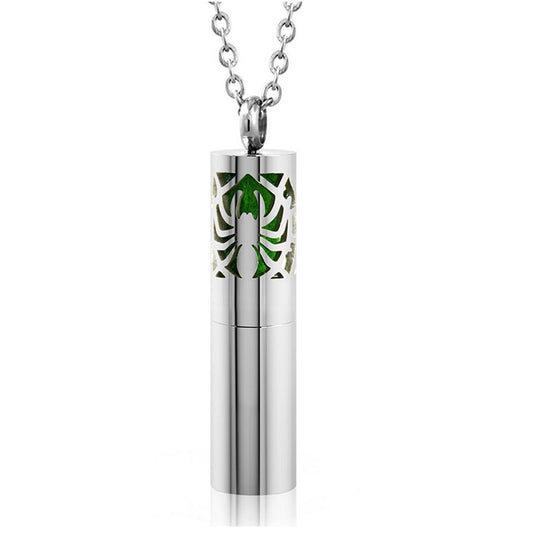 Spider Stainless Steel Diffuser Necklace