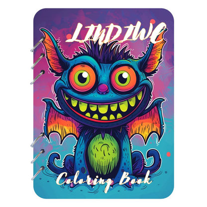 Cute Monster Coloring in Book With Custom Name