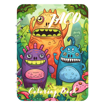 Cute Monster Coloring in Book With Custom Name