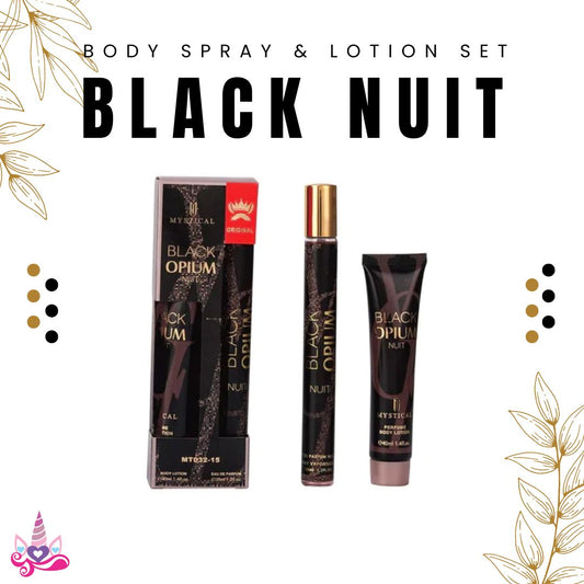 Black Nuit Body Spray and Lotion Pack