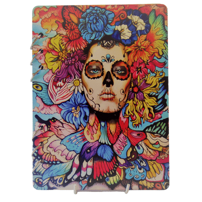 Flower Enchanted Lady Wooden Notebook-A5