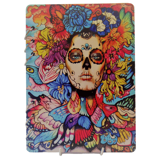 Flower Enchanted Lady Wooden Notebook-A5