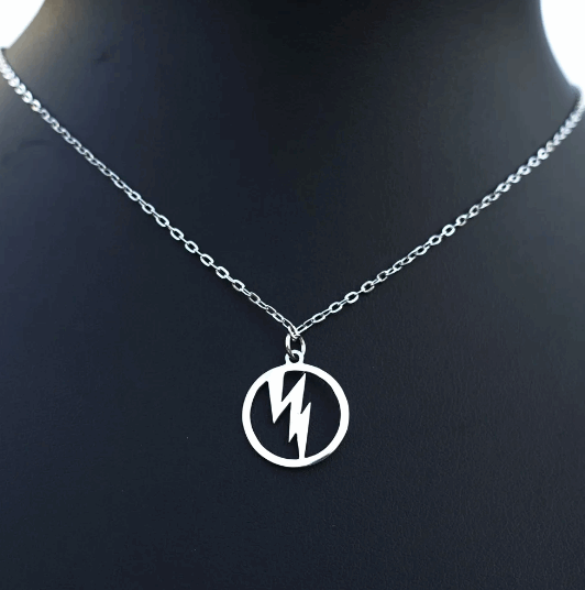Flash Superhero Stainless Steel Pendant and Chain