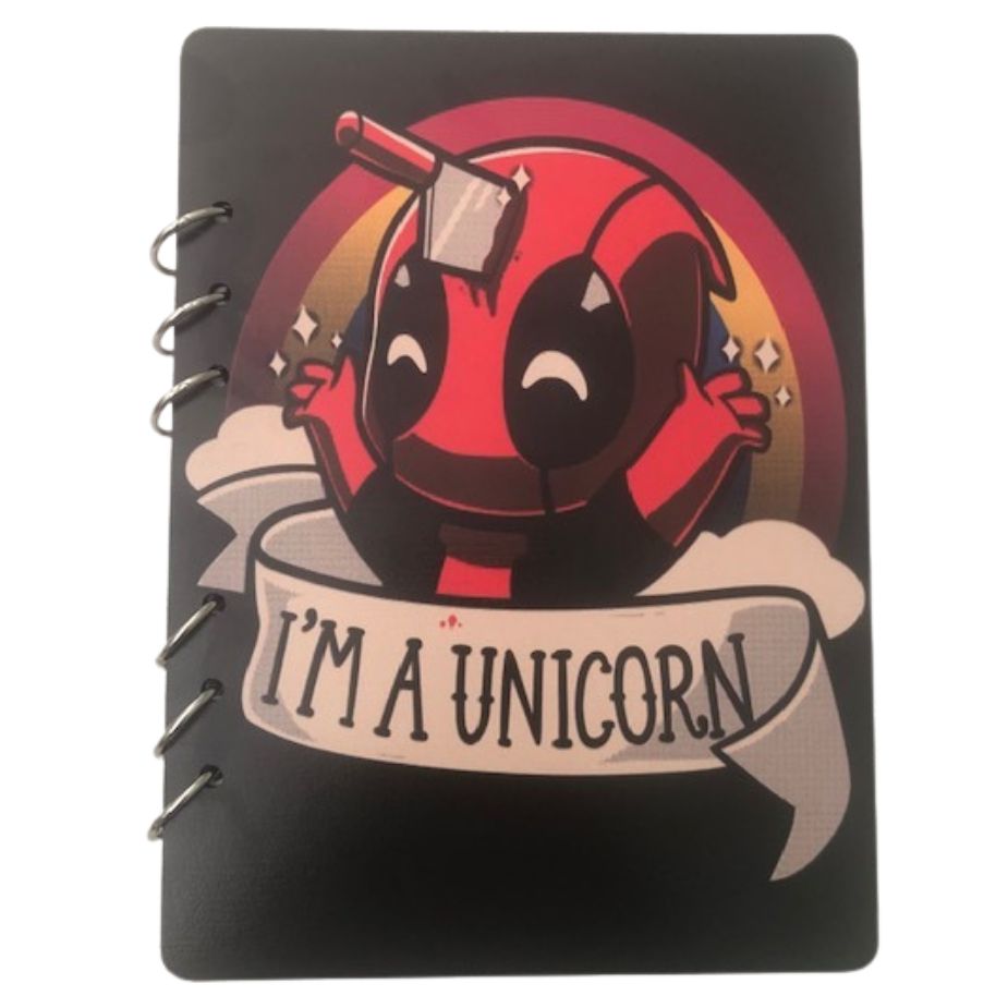 “I’m a Unicorn” A5 Wooden Cover Notebook, Journal, Diary