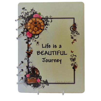 Life is a Journey Wooden Notebook-A5