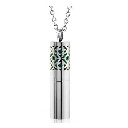 Aztec Stainless Steel Diffuser Necklace