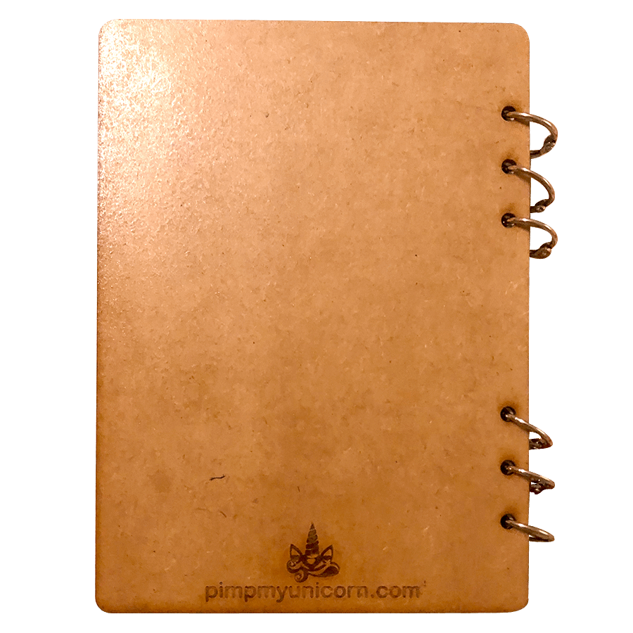 It all starts with a dream A5 wood cover notebook/journal