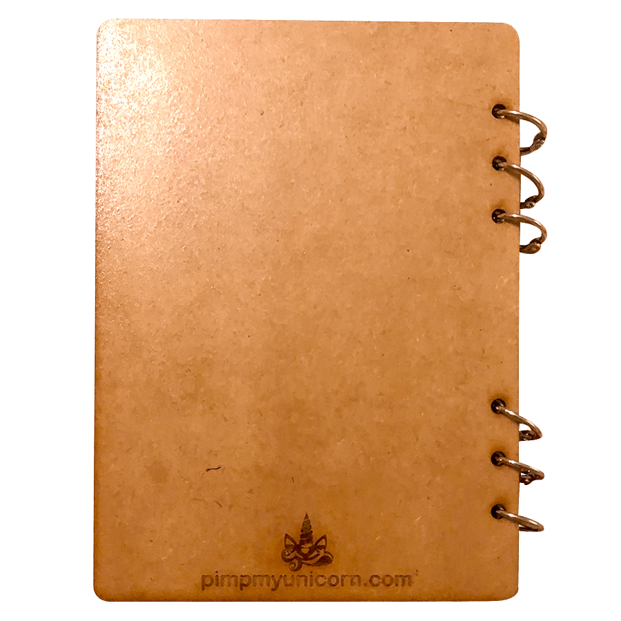 Mandala Dreams A5 Wooden Cover Notebook
