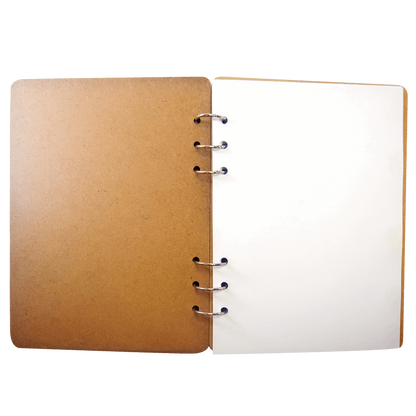 Lightbox Comic Villains Wood Cover A5 Notebook