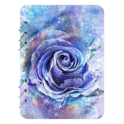 Violet Rose Wooden Notebook-A5