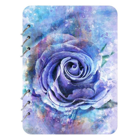 Violet Rose Wooden Notebook-A5