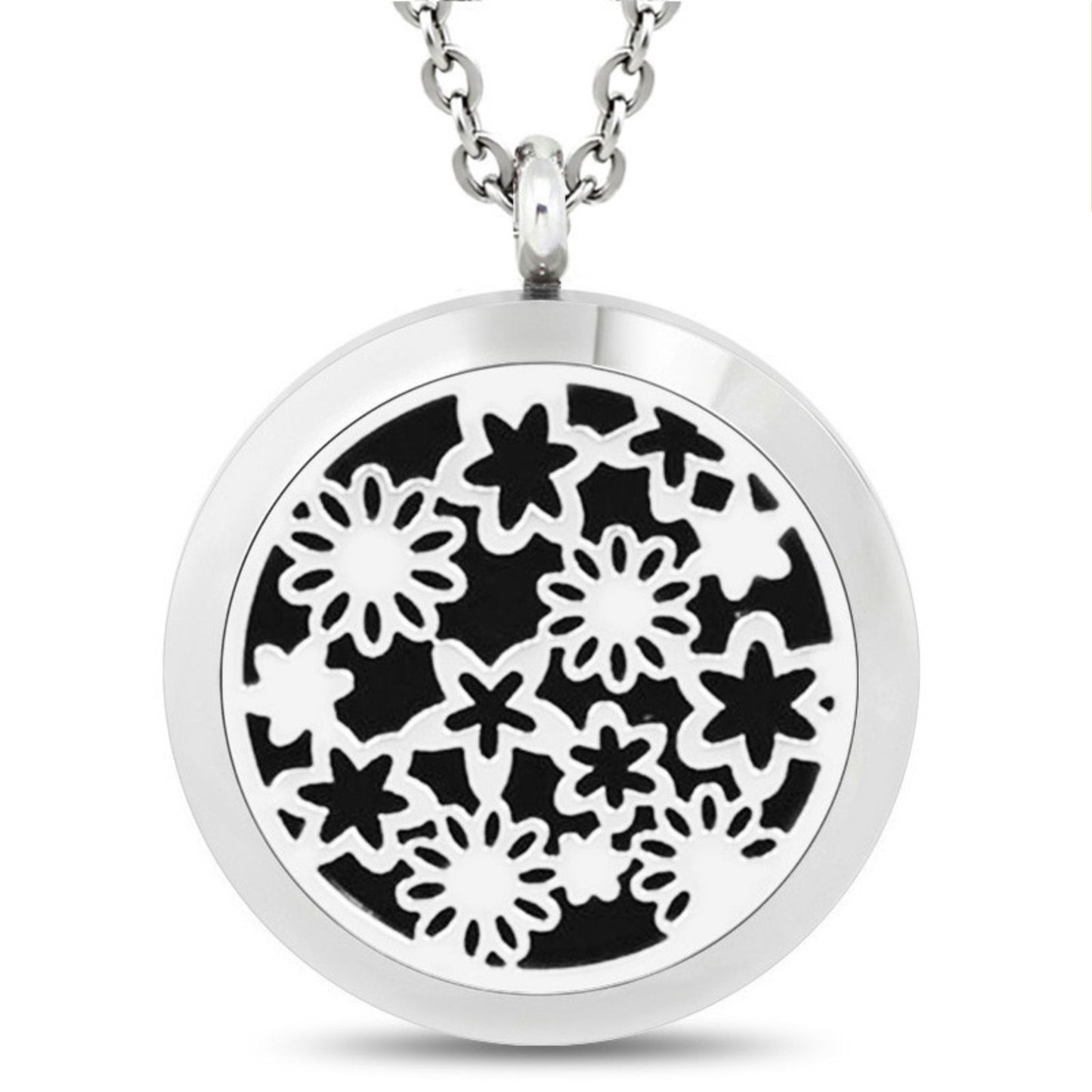 Floral Bouquet Diffuser Necklace with Chain