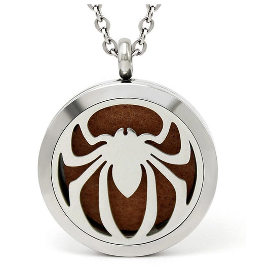 Spider Locket Aromatherapy Diffuser Necklace