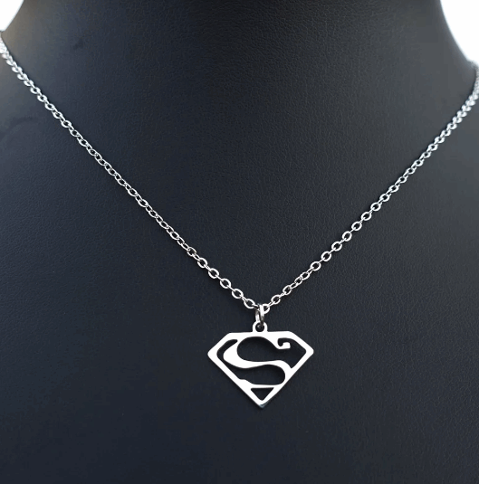 Superman Stainless Steel Pendant with Chain