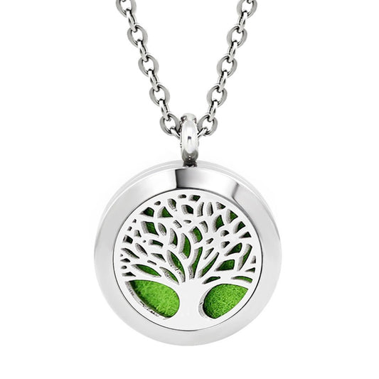 Tree of Life Locket, Aromatherapy Diffuser Necklace