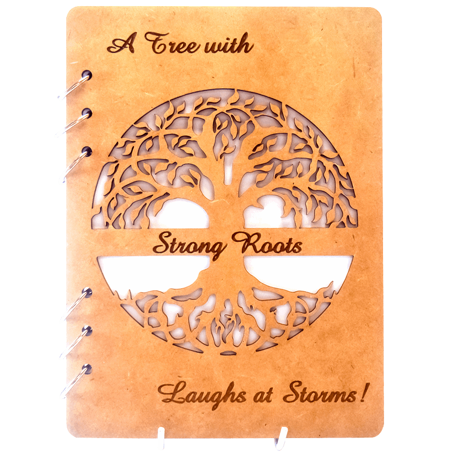 Tree of Life Wooden Notebook-A5